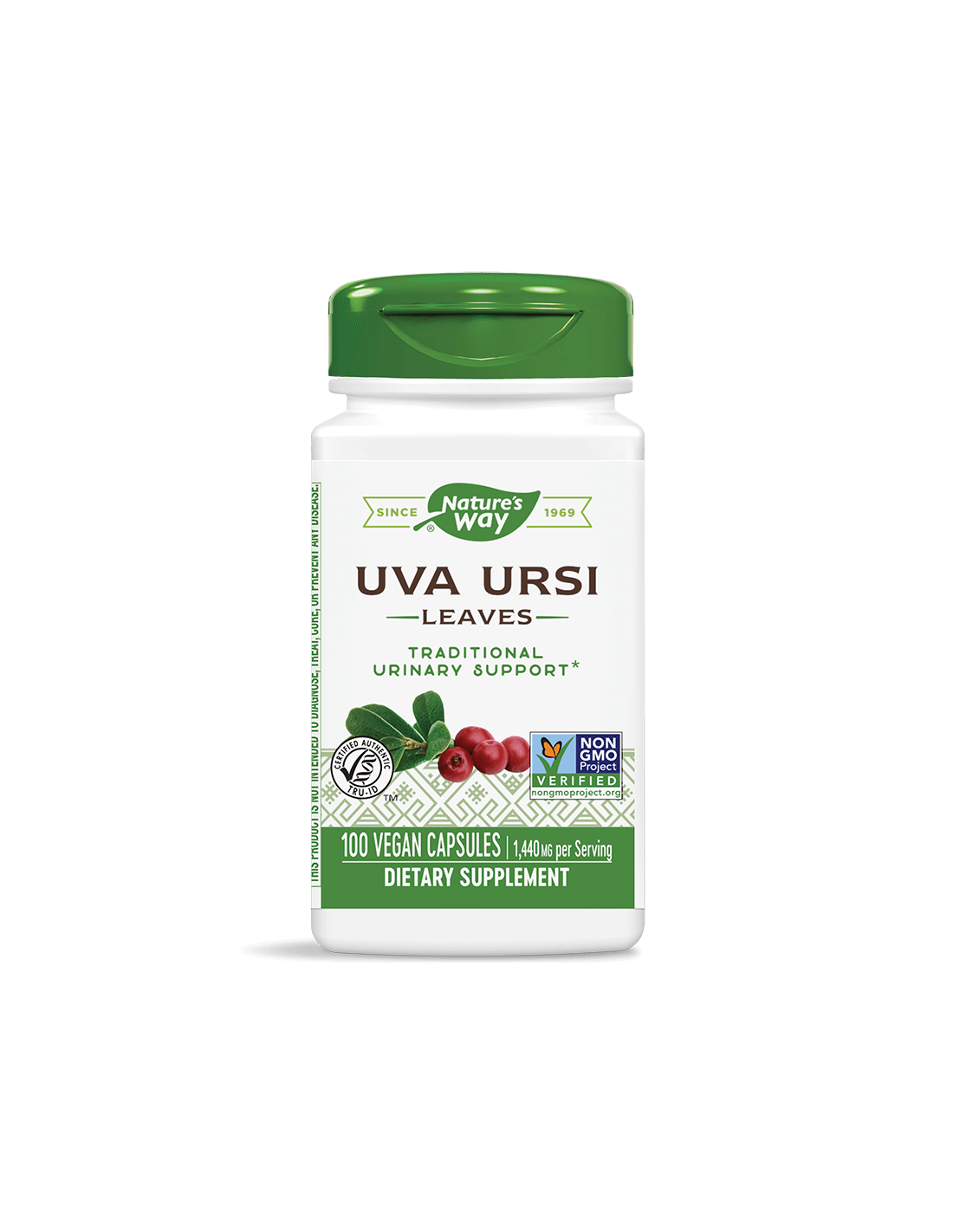 Uva Ursi Leaves/ Мечо грозде (лист) 480 mg х 100 капсули Nature’s Way