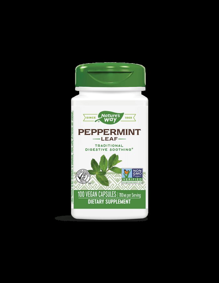 Peppermint Leaf - Мента (лист) – за успокояване на раздразненото дебело черво 350 mg