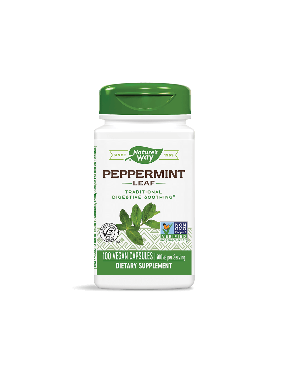 Peppermint Leaf - Мента (лист) – за успокояване на раздразненото дебело черво 350 mg