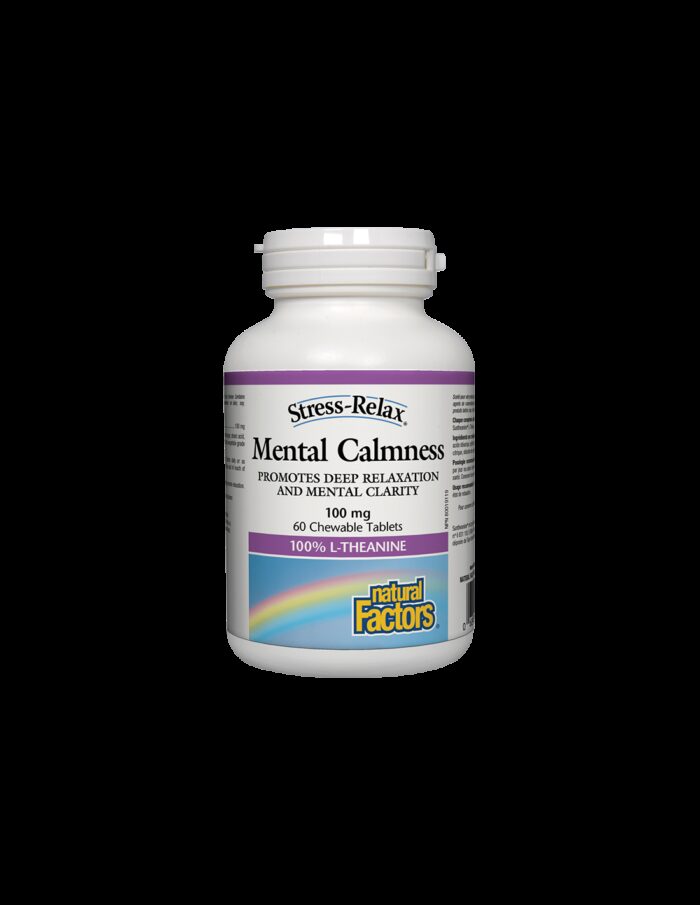 Mental Calmness/ Л-Теанин 100 mg х 60 дъвчащи таблетки Natural Factors