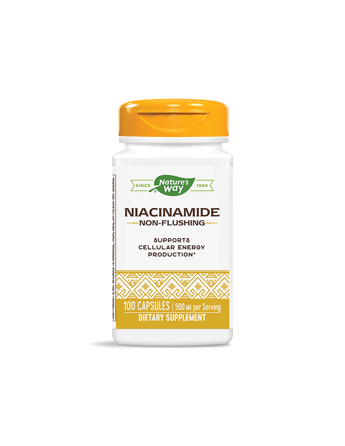 Niacinamide/ Ниацинамид (непредизвикващ зачервяване) 500 mg х 100 капсули  Nature’s Way