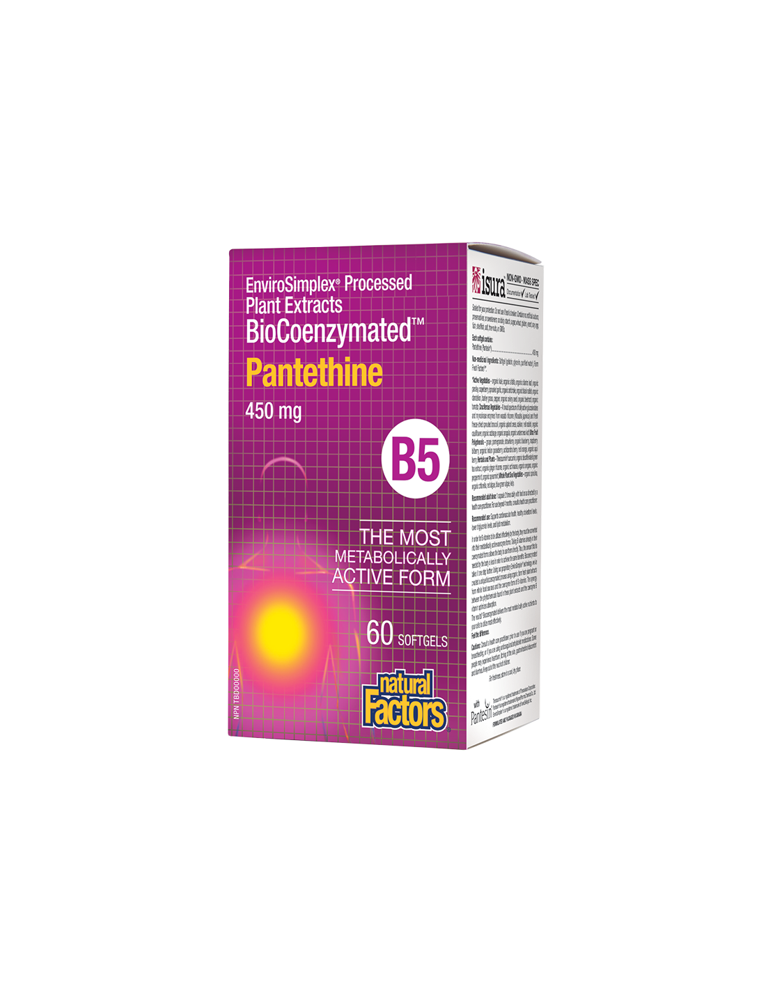 Pantethine BioCoenzymated™/ Пантетин/ Витамин В5 450 mg