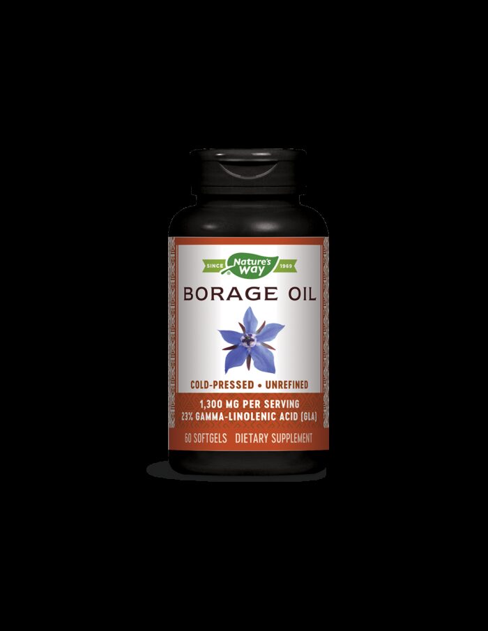 Borage Oil 23% GLA/ Пореч масло 1300 mg х 60 капсули Nature’s Way