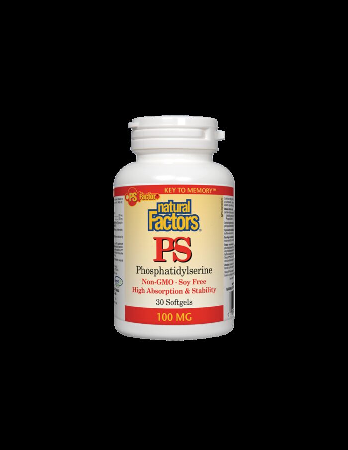 PS Phosphatidylserine/ ФосфатидилСерин 100 mg х 30 софтгел капсули Natural Factors