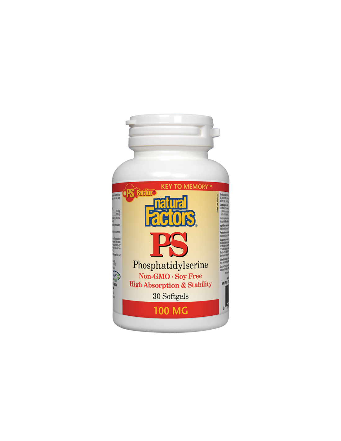 PS Phosphatidylserine/ ФосфатидилСерин 100 mg х 30 софтгел капсули Natural Factors