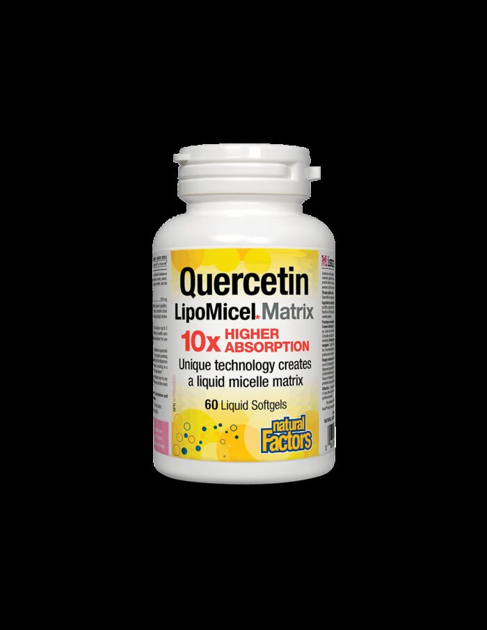 Quercetin LipoMicel Matrix 10 X Higher Absorption/ Кверцетин 250 mg x 60 софтгел капсули Natural Factors