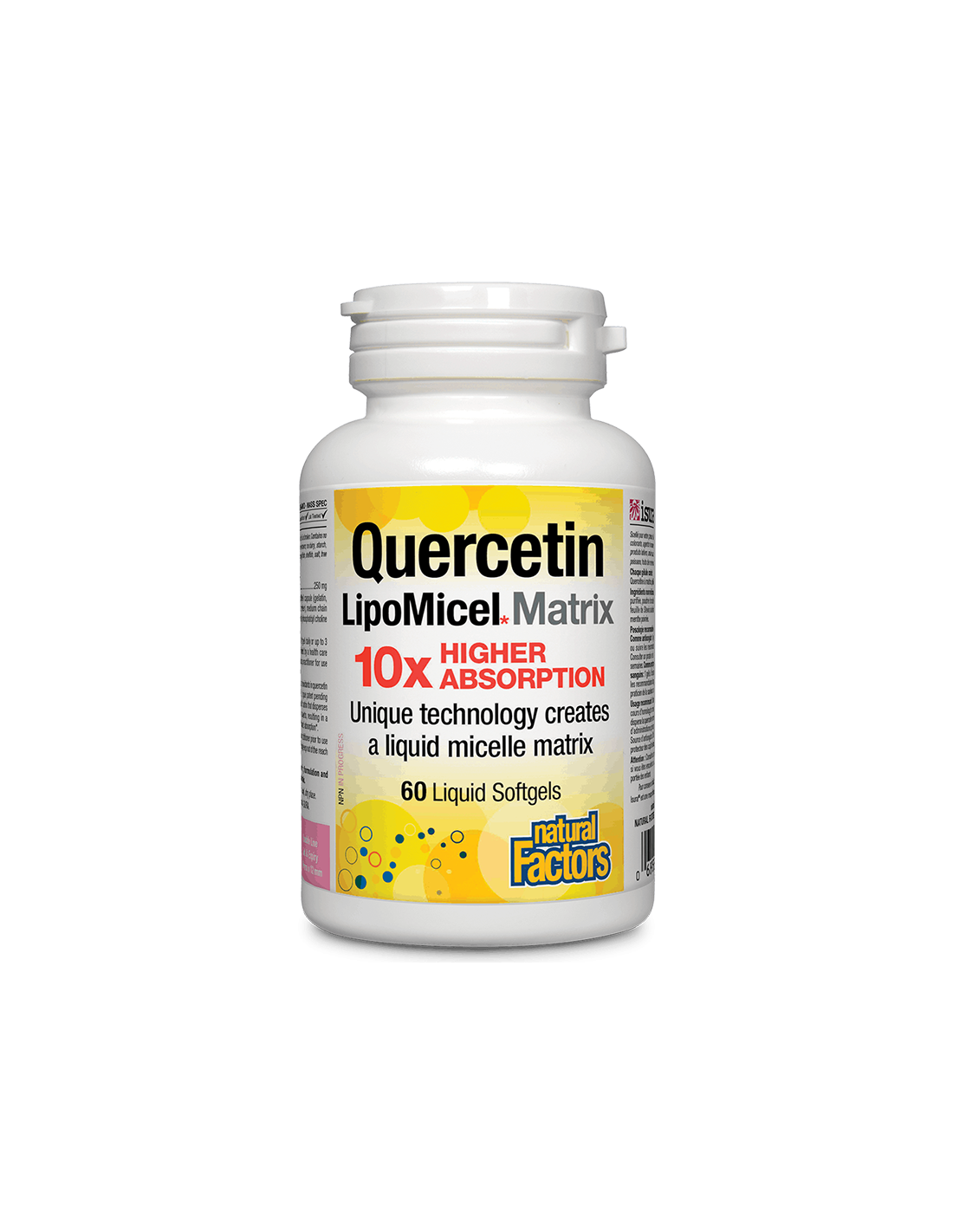 Quercetin LipoMicel Matrix 10 X Higher Absorption/ Кверцетин 250 mg x 60 софтгел капсули Natural Factors