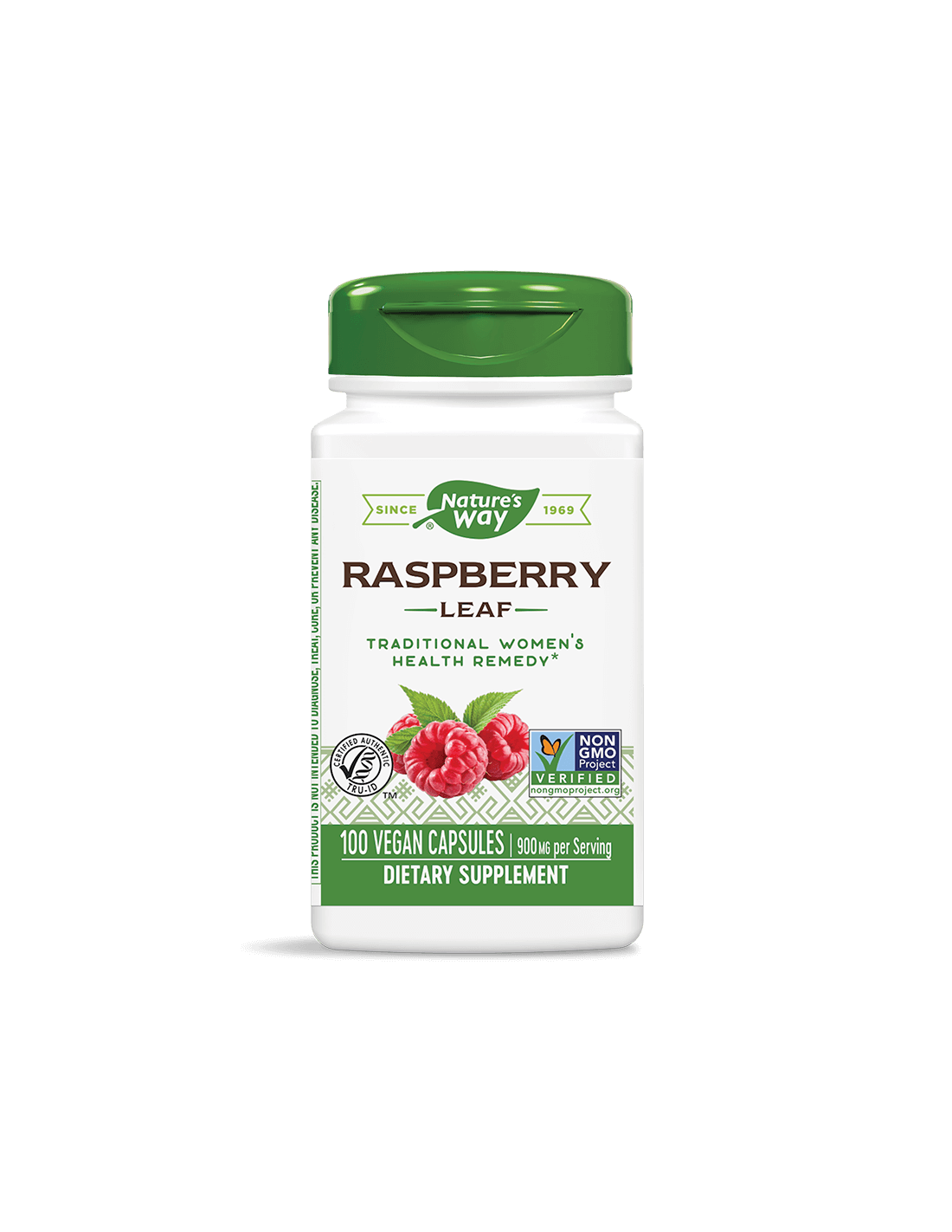 Raspberry Leaf/ Малина (лист) 450 mg x 100 капсули Nature’s Way