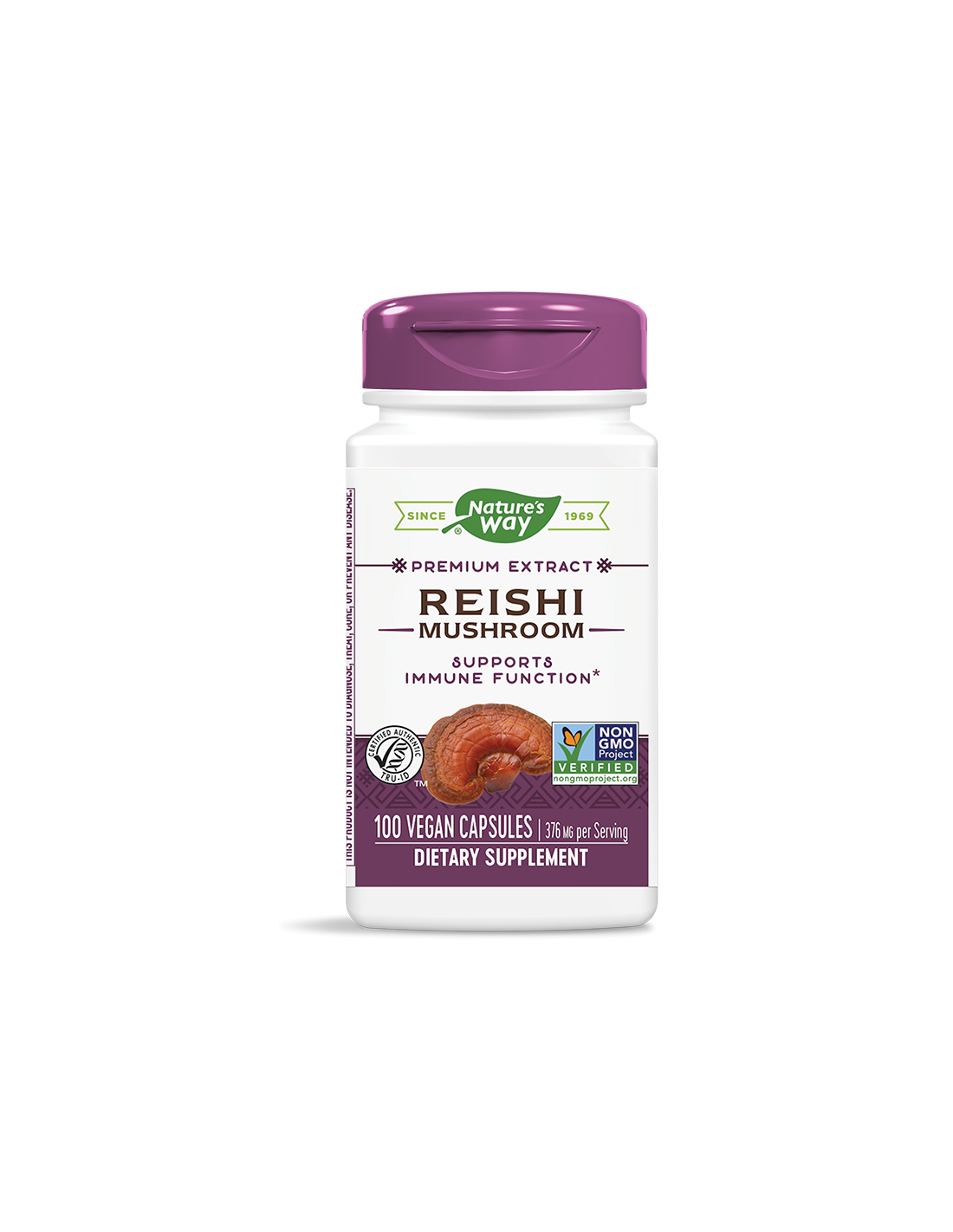 Reishi Mushroom/ Рейши 188 mg х 100 капсули Nature’s Way