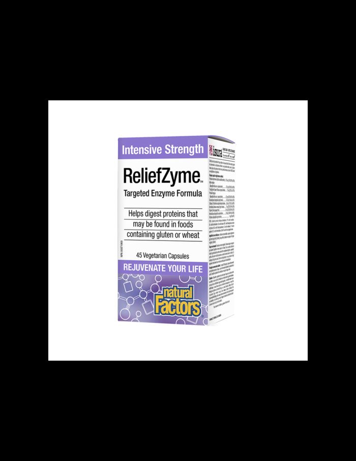 ReliefZyme™ Targeted Enzyme Formula - Храносмилателни ензими x 45 капсули Natural Factors