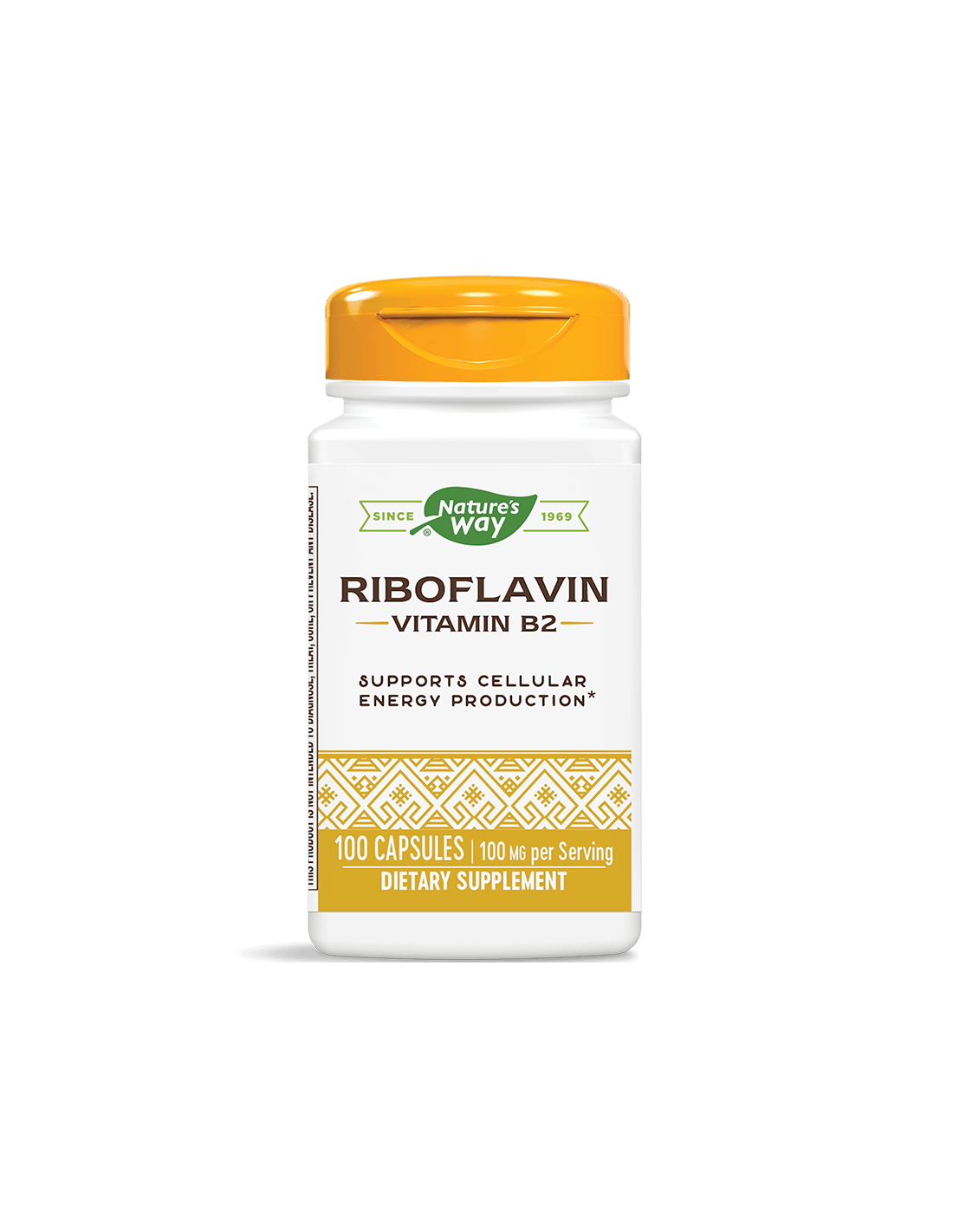 Riboflavin Vitamin B2/ Витамин В2 100 mg x 100 капсули Nature’s Way