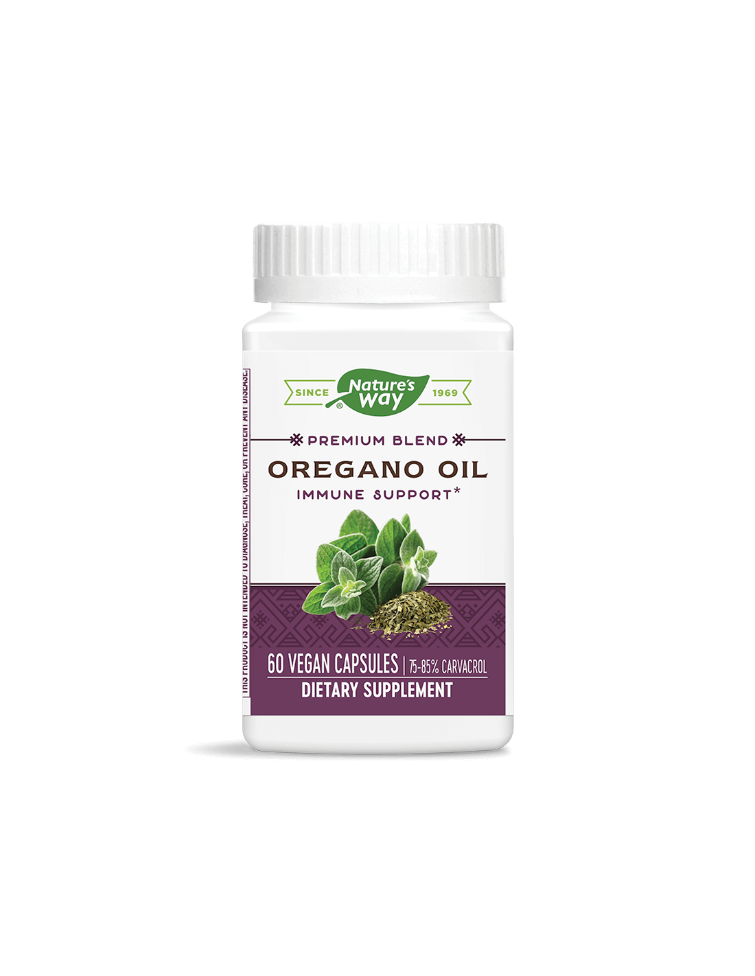 Oregano Oil 75-85% Carvacrol/ Риган масло х 60 капсули Nature’s Way