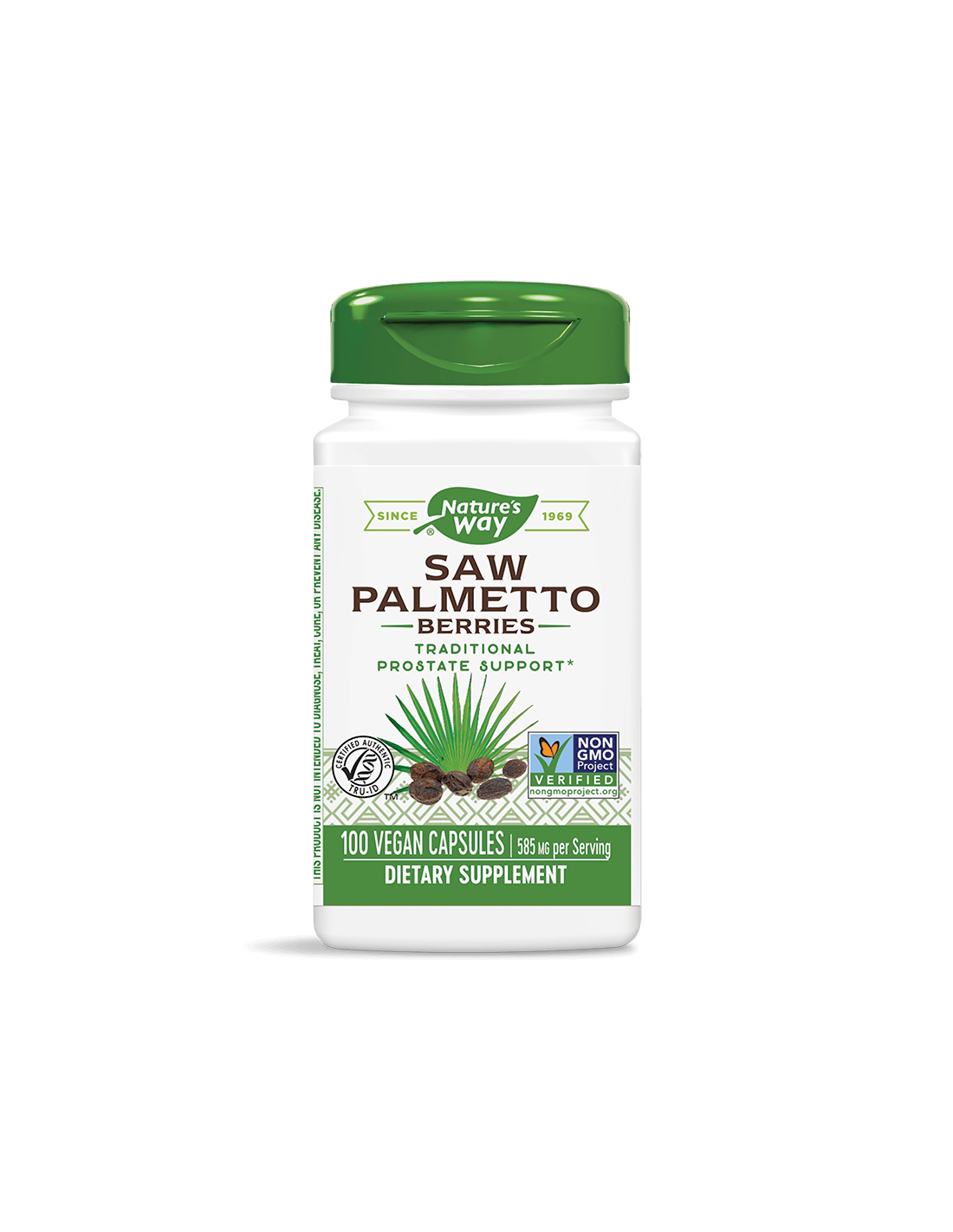 Saw Palmetto Berries/ Сао палмето (плод) 585 mg x 100 капсули Nature’s Way