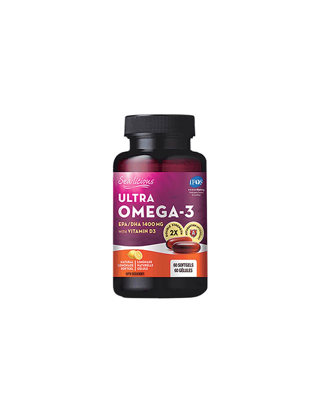 Sea-Licious® Ultra Omega-3 with Vitamin D3 - Омега-3 + витамин D3