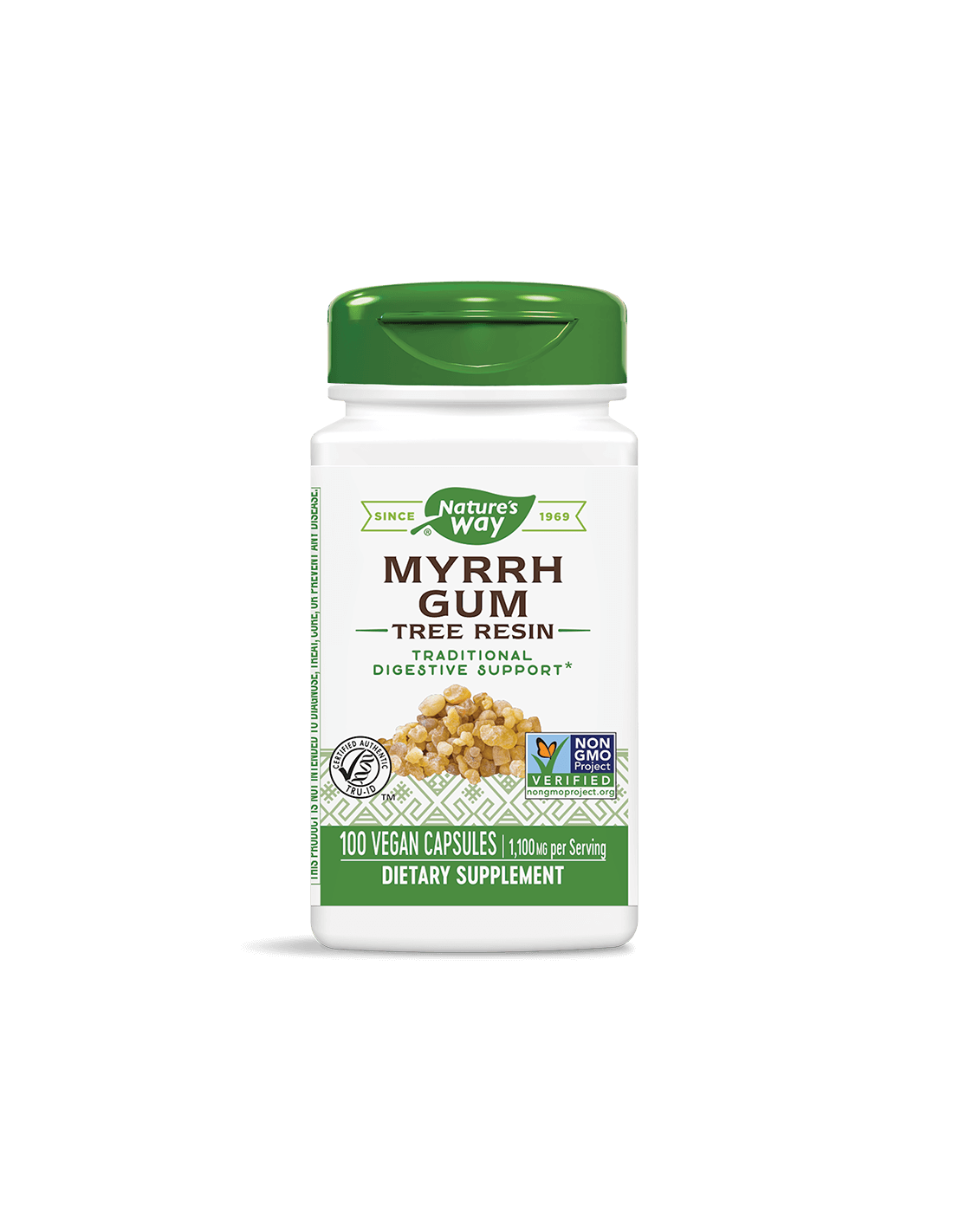 Myrrh Gum Tree Resin/ Смирна (смола) 550 mg х 100 капсули  Nature’s Way