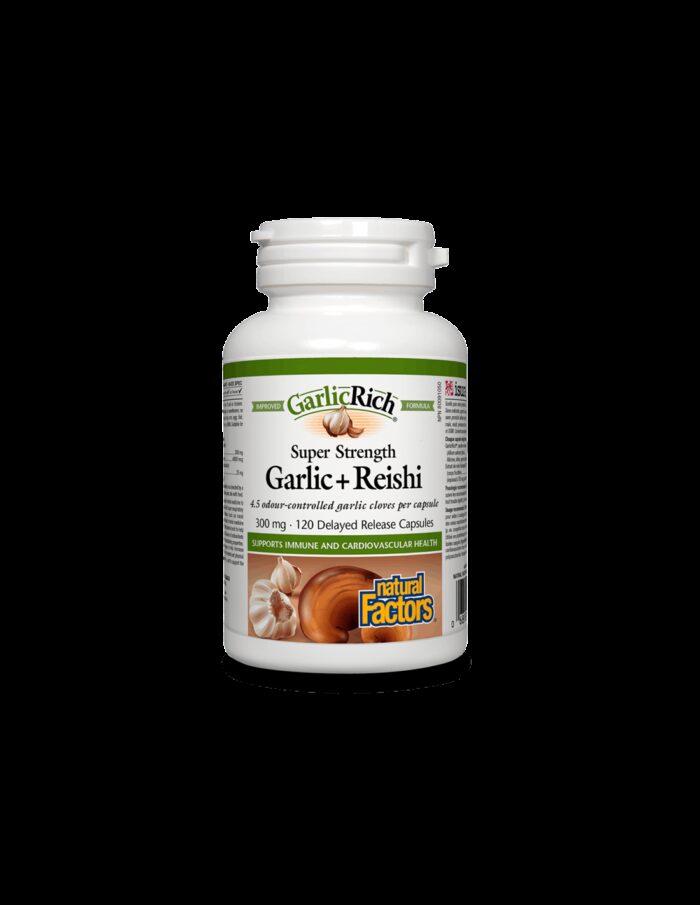 GarlicRich® Super Strength Garlic+Reishi / Чесън + Рейши x 120 капсули