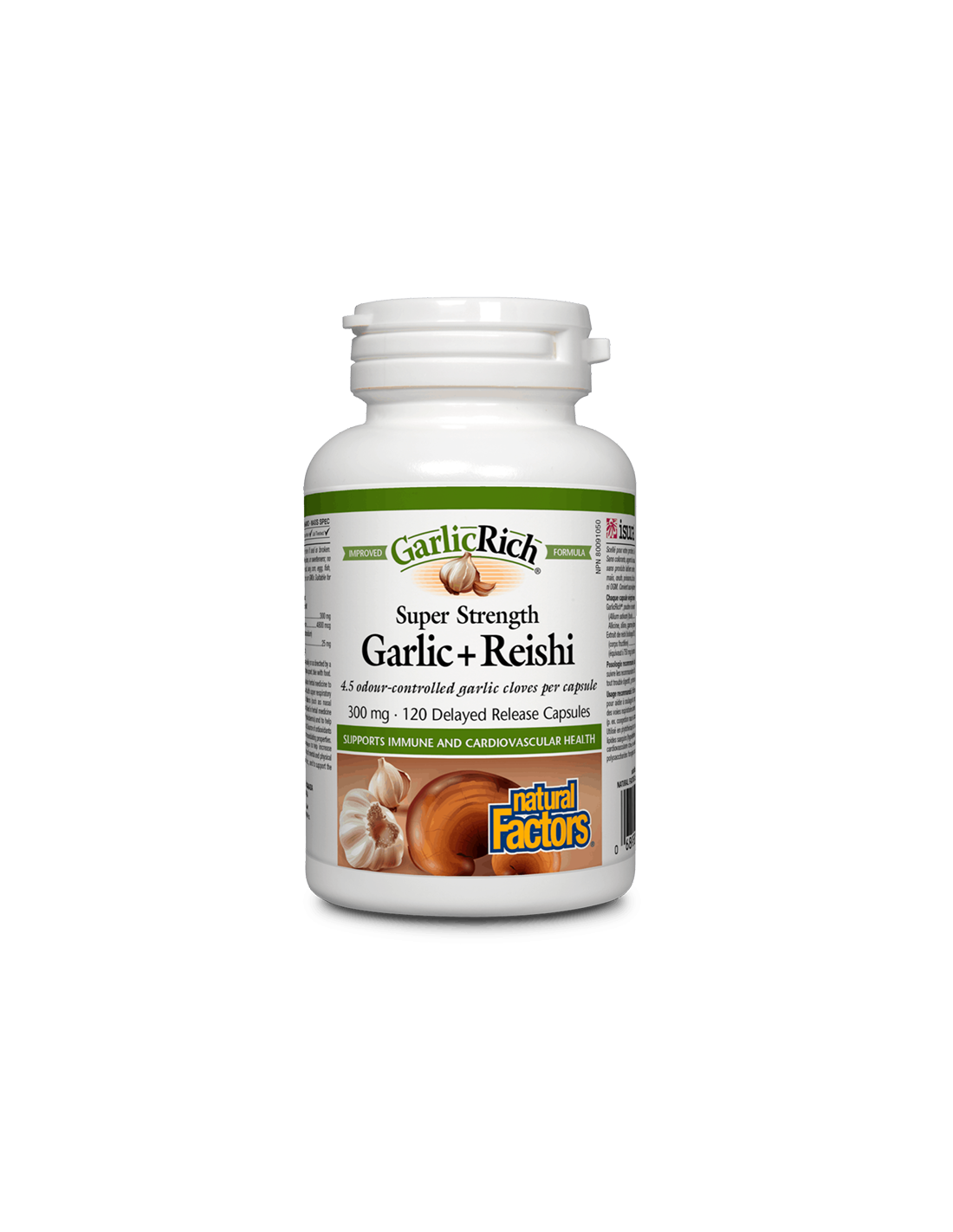 GarlicRich® Super Strength Garlic+Reishi / Чесън + Рейши x 120 капсули