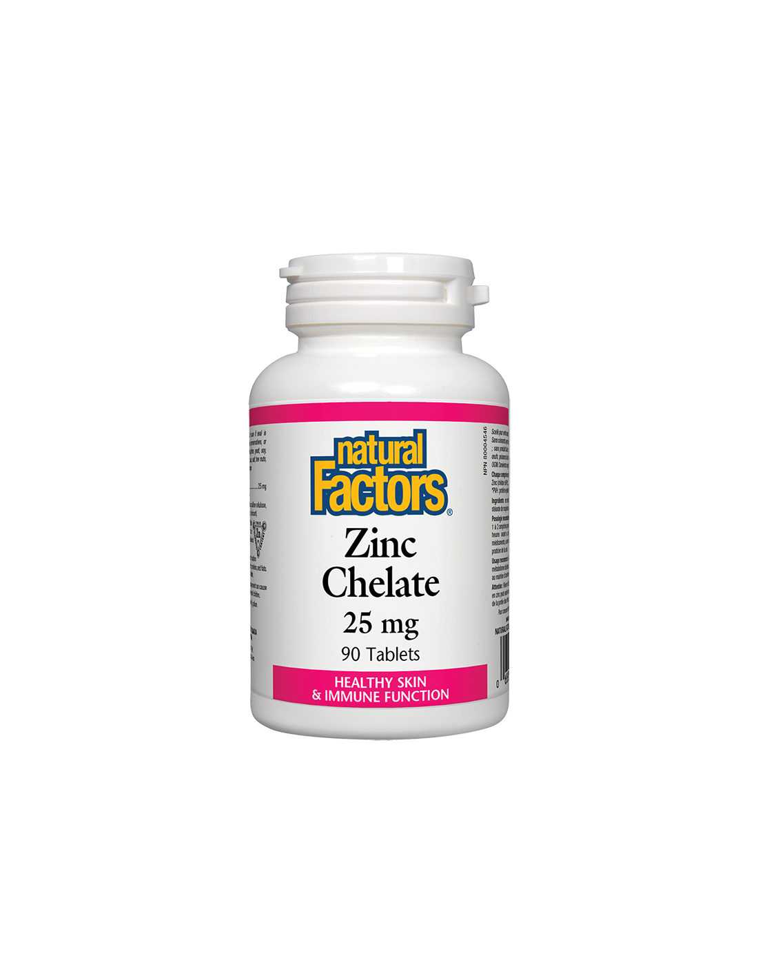 Zinc Chelate/ Цинк (хелат) 25 mg х 90 таблетки Natural Factors