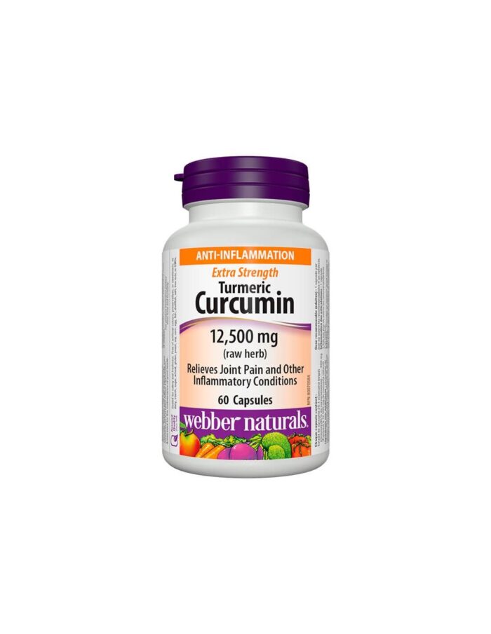 Turmeric Curcumin Extra Strength/ Куркума (куркумин) 500 mg х 60 капсули Webber Naturals