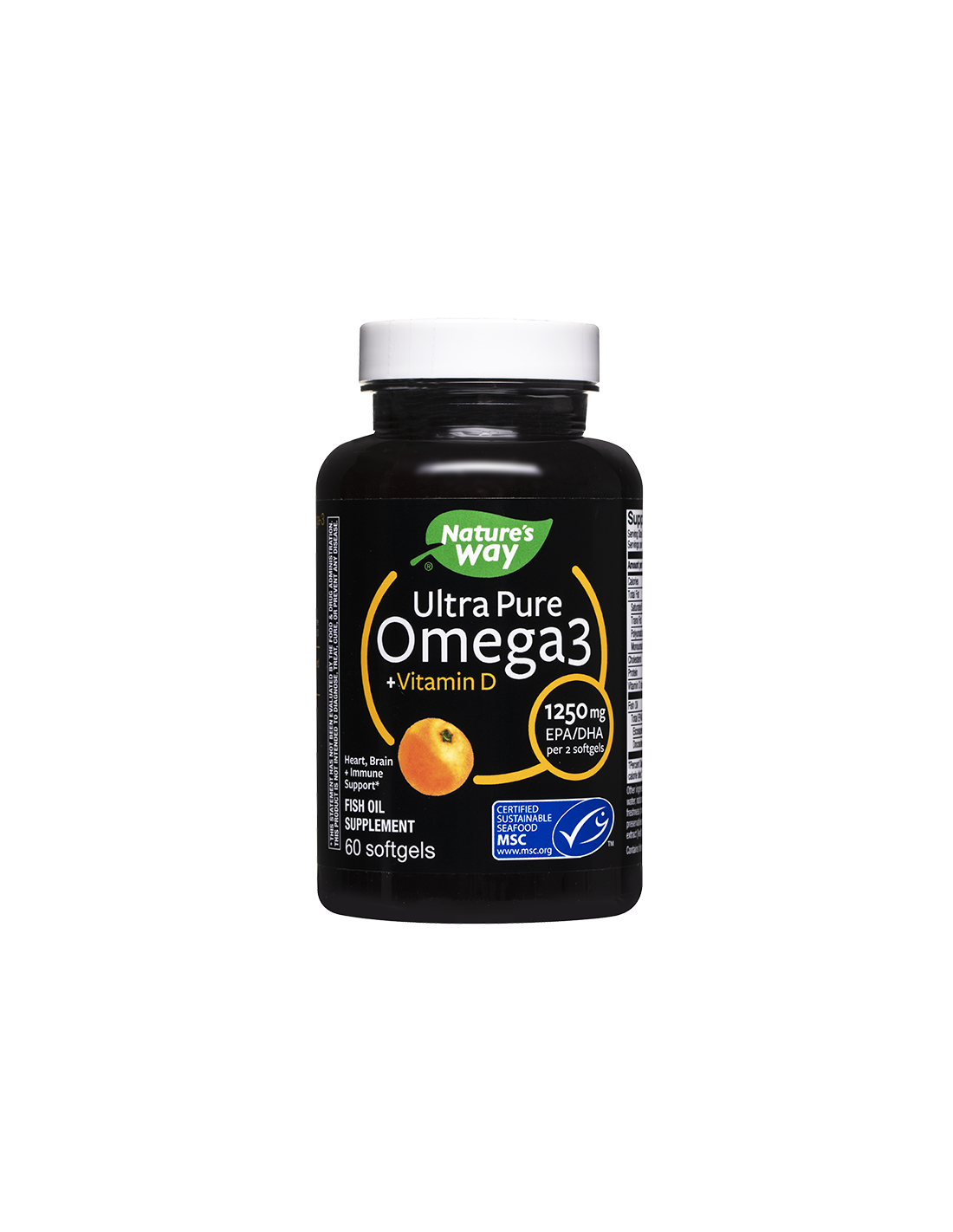 Ultra Pure Omega-3 + Vitamin D3- Ultra Pure Омега-3 1250 mg + Витамин D3 1000 IU