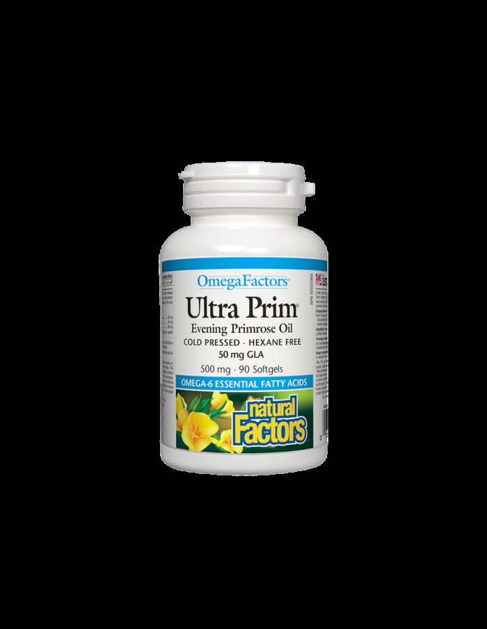 Ultra Prim® Evening Primrose Oil 50 mg GLA/ Вечерна иглика масло 500 mg х 90 софтгел капсули Natural Factors