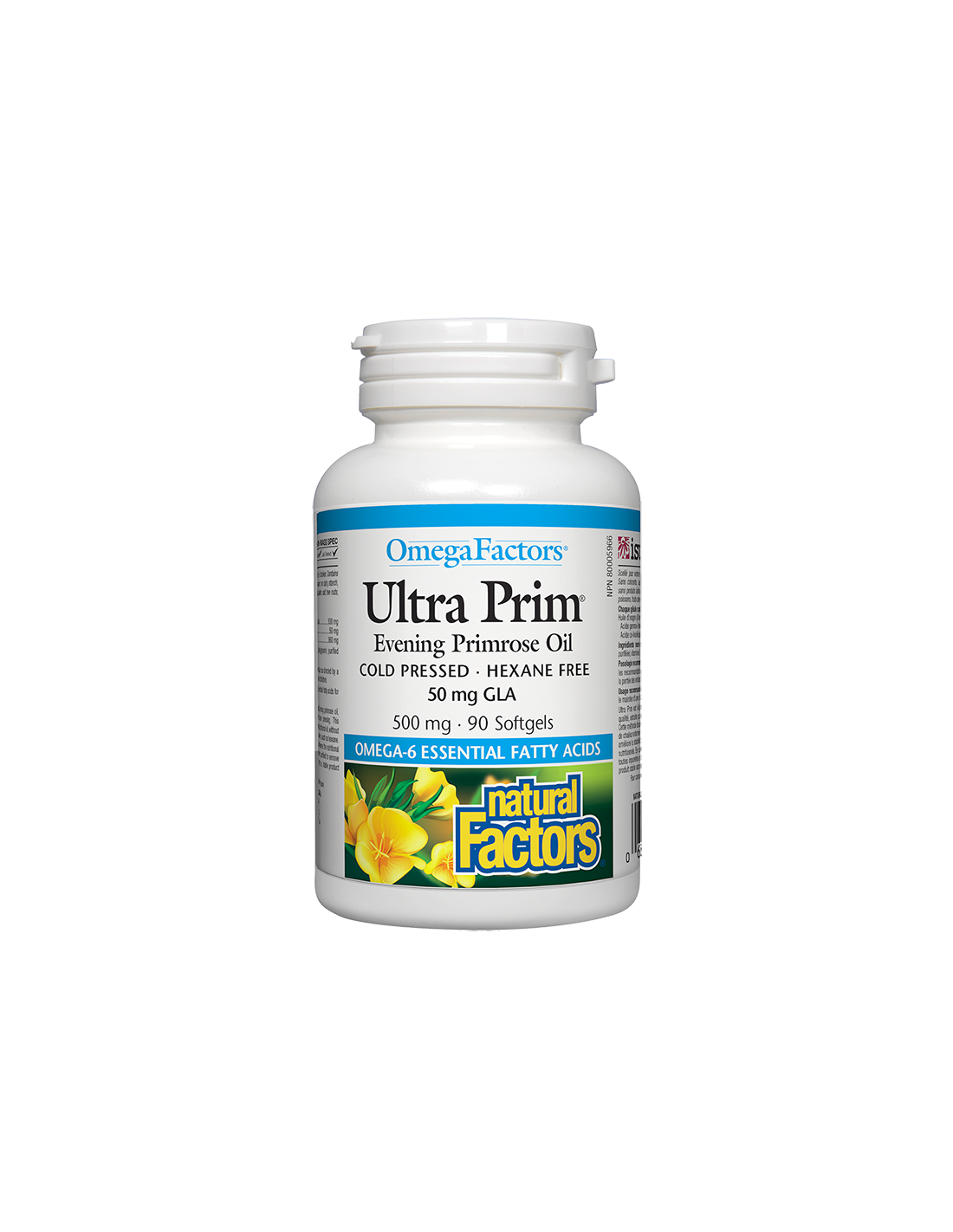 Ultra Prim® Evening Primrose Oil 50 mg GLA/ Вечерна иглика масло 500 mg х 90 софтгел капсули Natural Factors