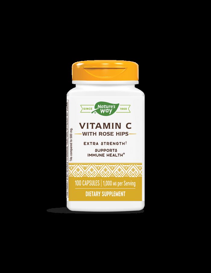 Vitamin C with Rose Hips/ Витамин С 1000 mg & Шипка x 100 капсули Nature’s Way