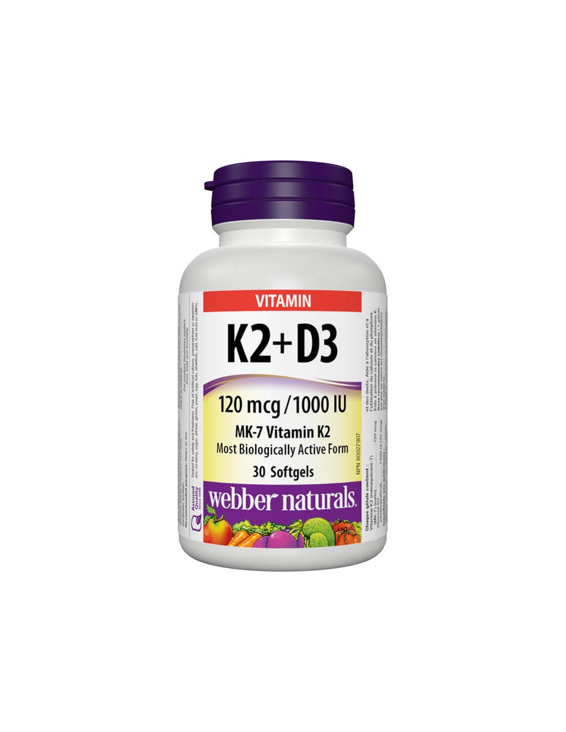 Vitamin K2 + D3 / Витамин К2 120 µg + D3 1000 IU