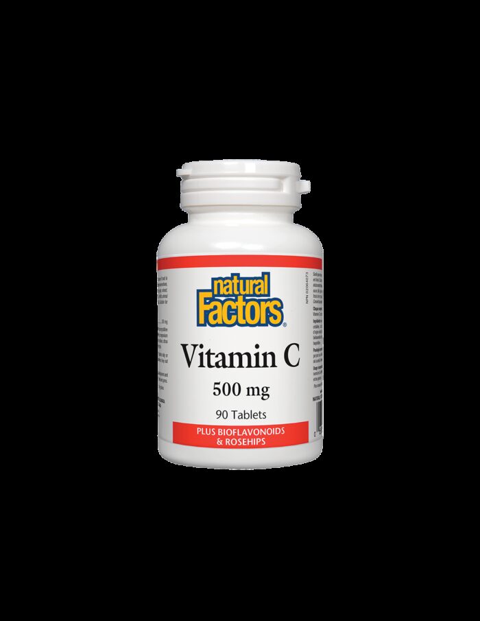 Vitamin C/ Витамин C 500 mg + Шипка и Биофлавони х 90 таблетки Natural Factors