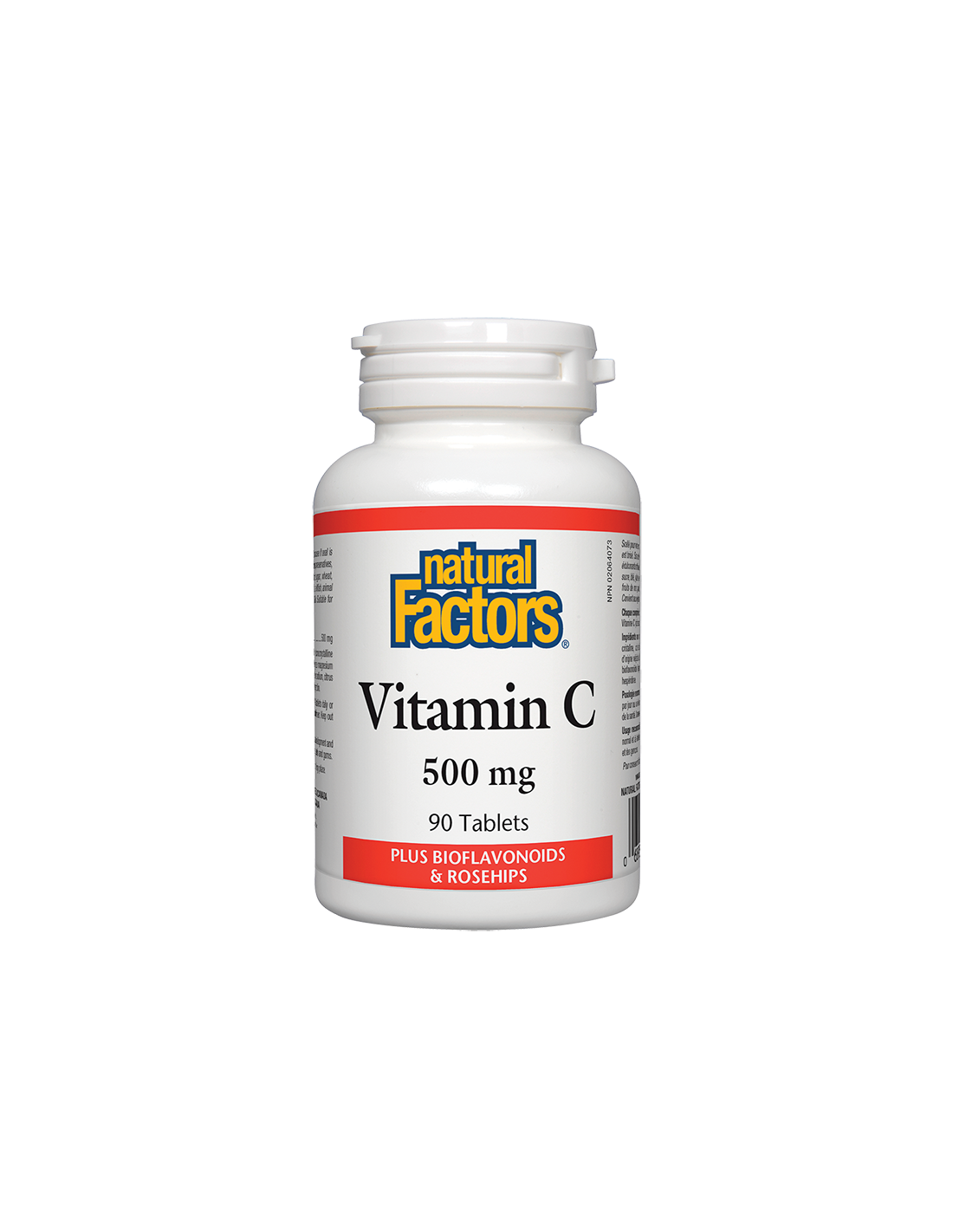 Vitamin C/ Витамин C 500 mg + Шипка и Биофлавони х 90 таблетки Natural Factors