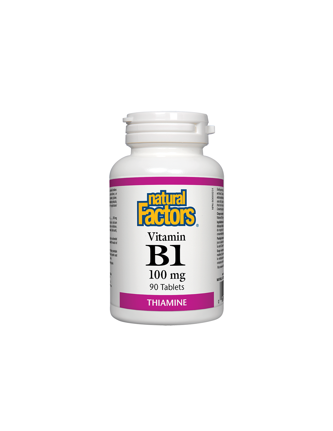 Vitamin B1/ Витамин В1 100 mg х 90 таблетки Natural Factors