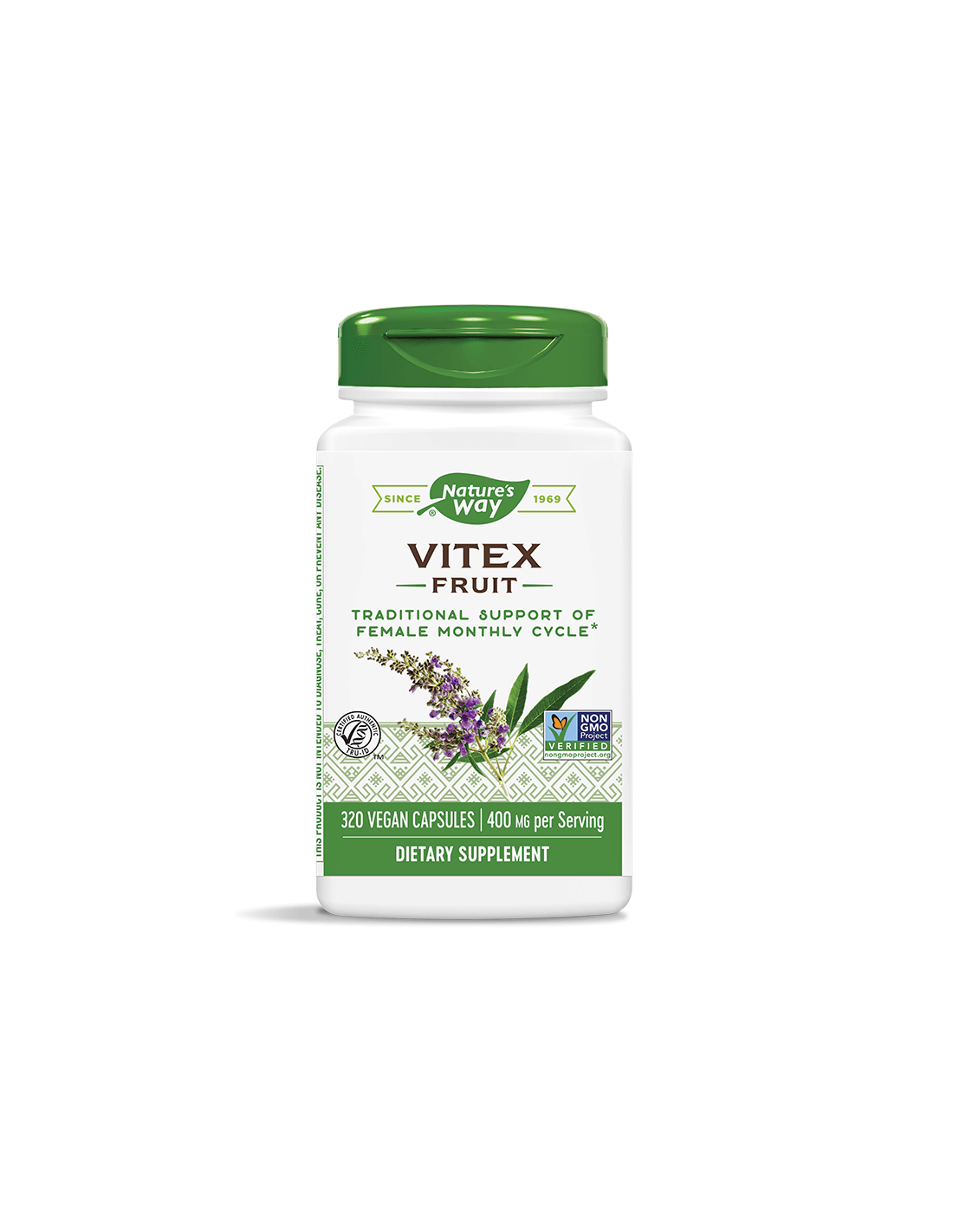 Vitex Fruit/ Витекс (плод) 400 mg x 320 капсули Nature’s Way