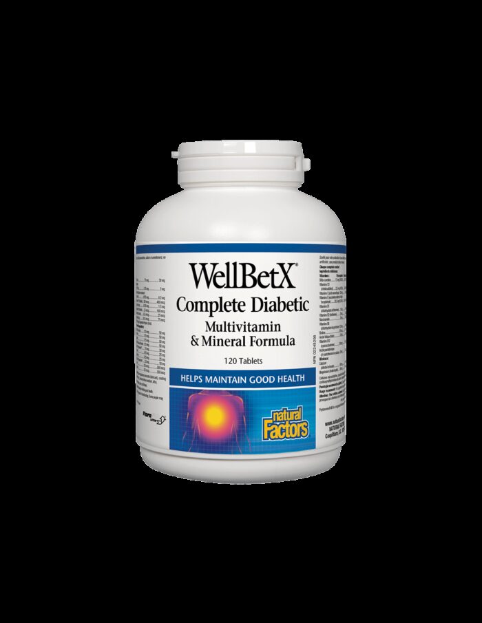 WellBetX® Complete Diabetic/ Мултивитамини за диабетици x 120 таблетки Natural Factors