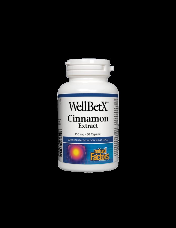 WellBetX® Cinnamon Extract/ Канела 150 mg х 60 капсули Natural Factors