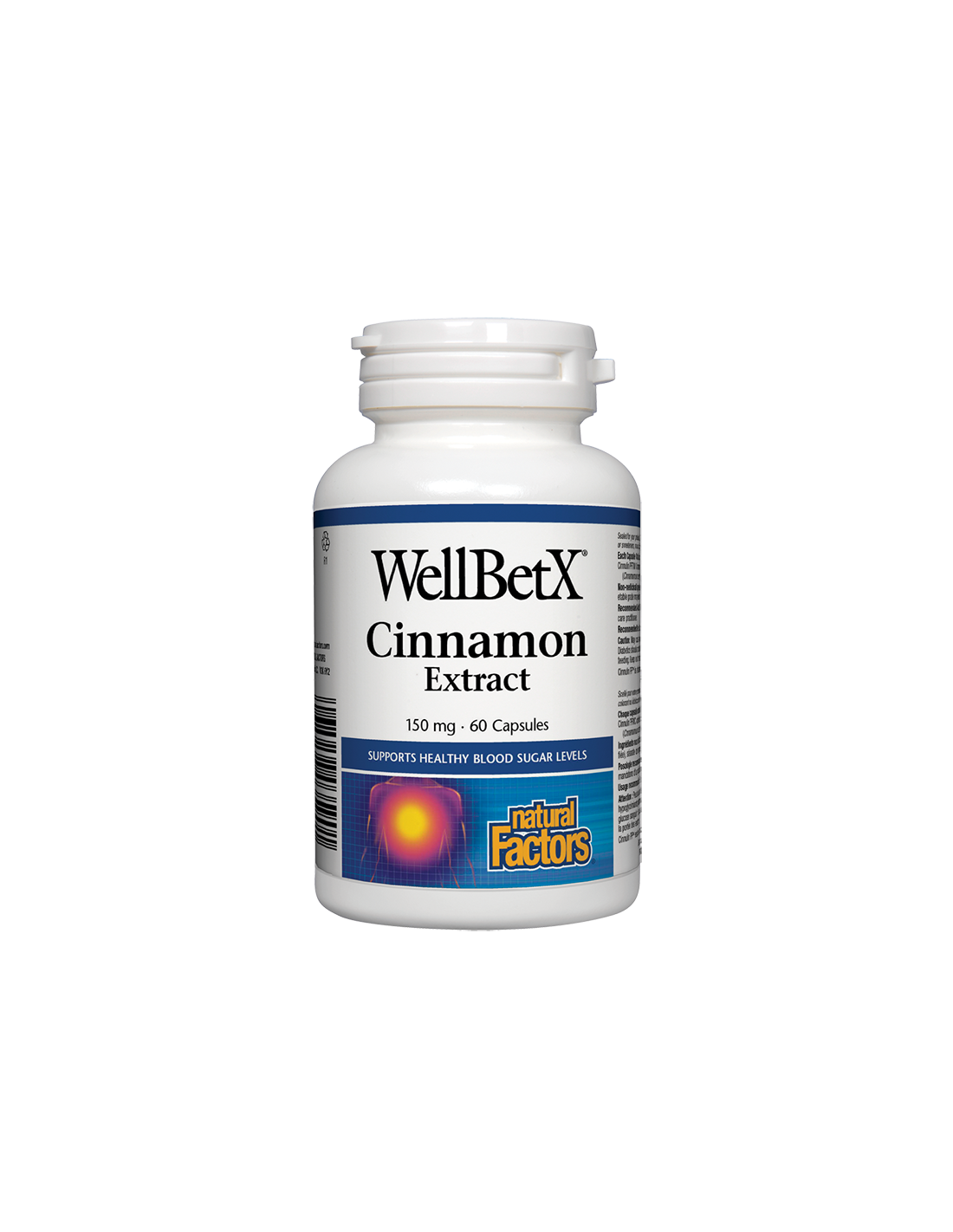 WellBetX® Cinnamon Extract/ Канела 150 mg х 60 капсули Natural Factors