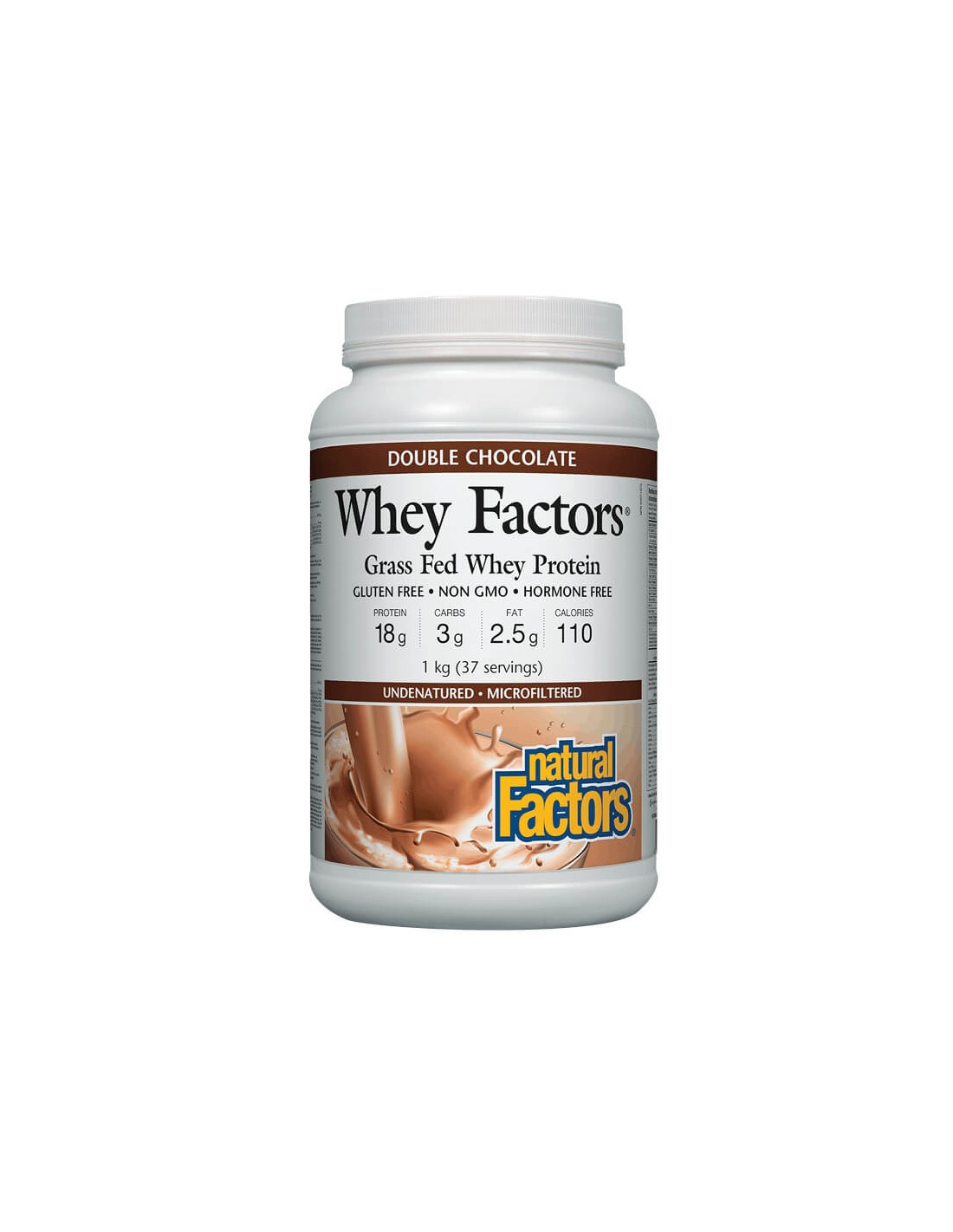 Whey Factors® Grass Fed Whey Protein - Суроватъчен протеин изолат с вкус на шоколад