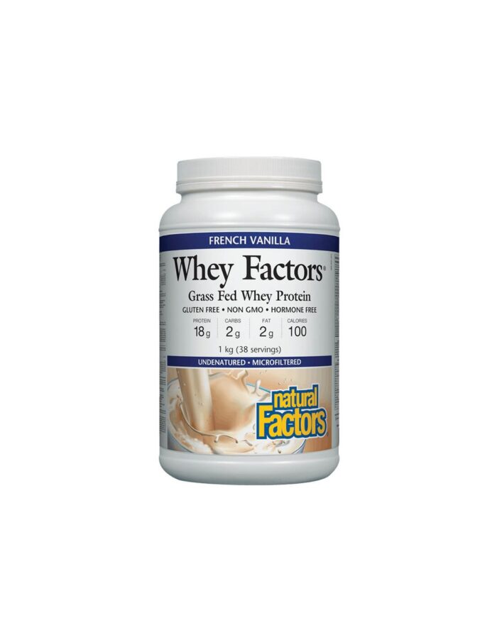 Whey Factors® Grass Fed Whey Protein - Суроватъчен протеин изолат с вкус на ванилия