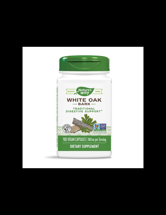 White Oak Bark/ Бял дъб (кора) 480 mg х 100 капсули Nature’s Way