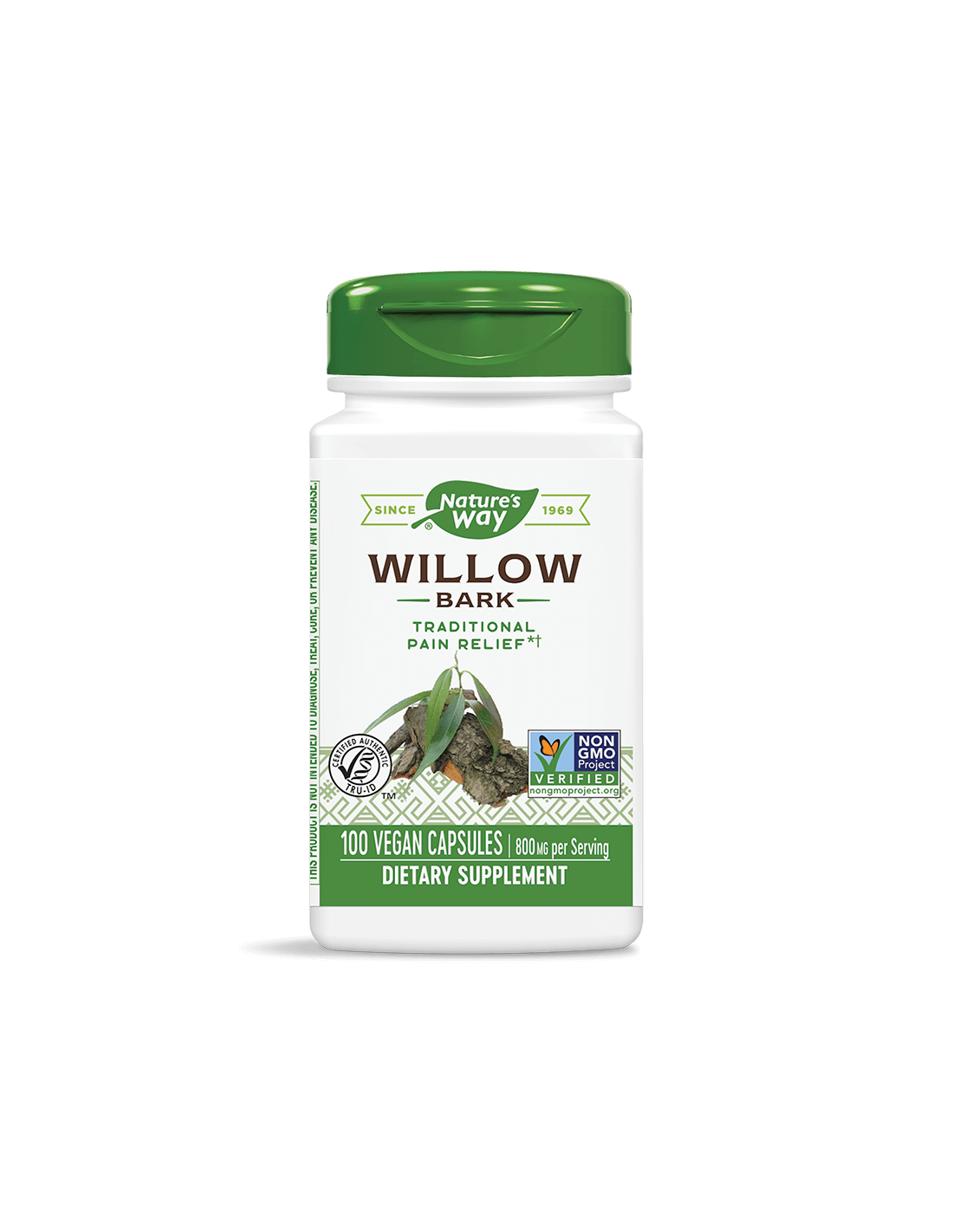 Willow Bark/ Бяла върба (кора) 400 mg x 100 капсули Nature’s Way