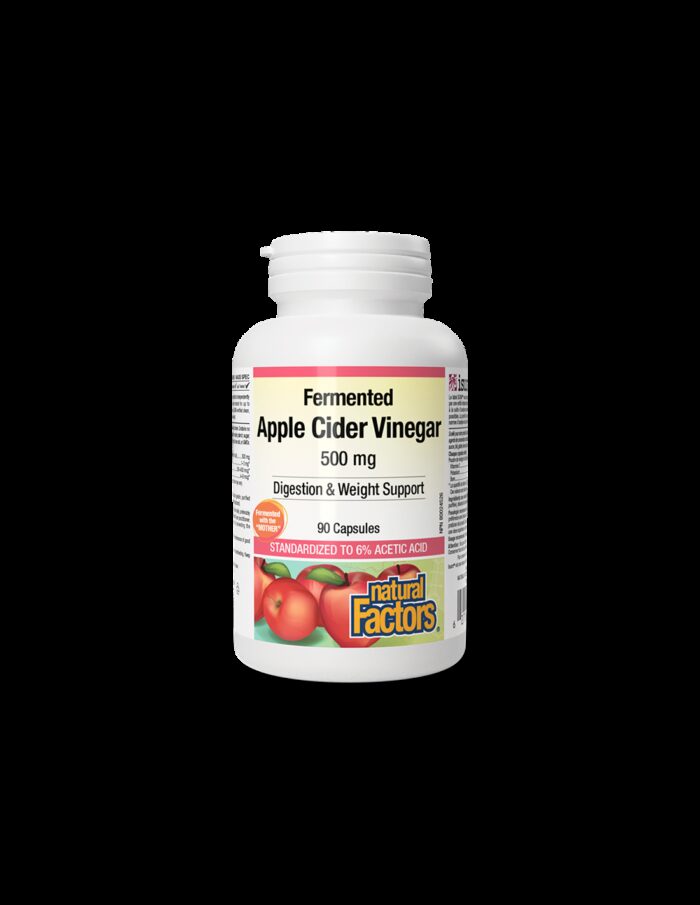 Apple Cider Vinegar/ Ябълков оцет 500 mg х 90 капсули Natural Factors