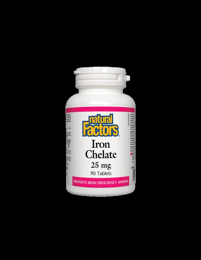 Iron Chelate/ Желязо (хелат) 25 mg x 90 таблетки Natural Factors