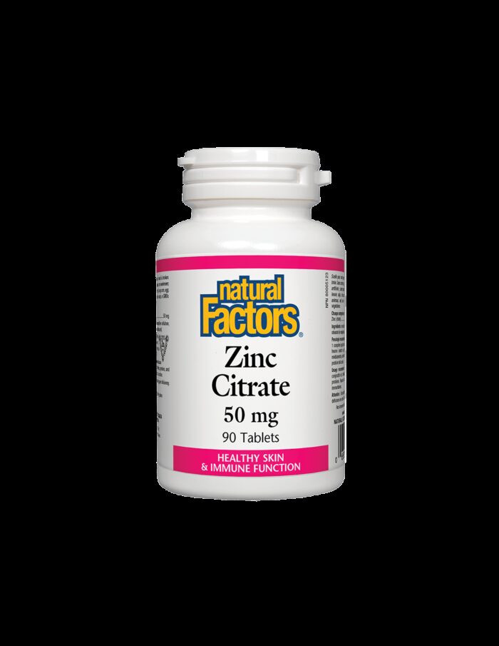 Zinc Citrate / Цинк (цитрат) 50 mg х 90 таблетки Natural Factors