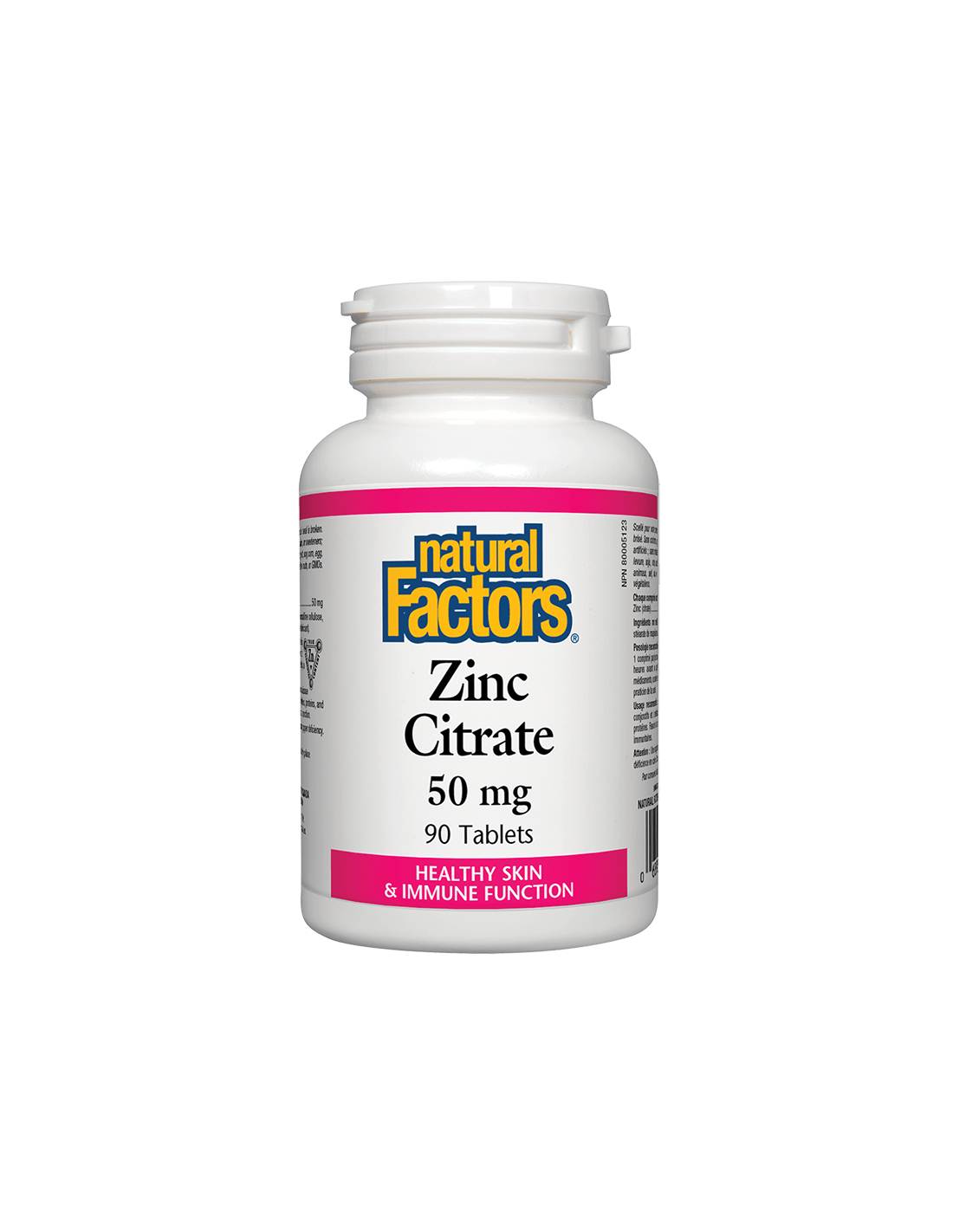 Zinc Citrate / Цинк (цитрат) 50 mg х 90 таблетки Natural Factors